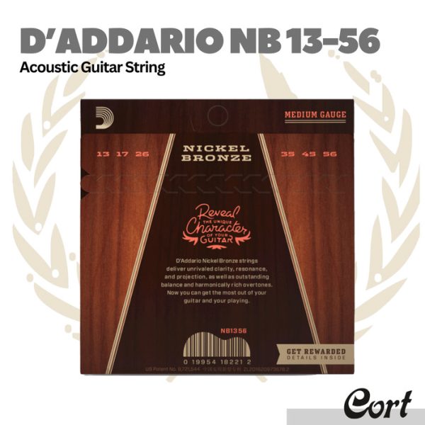 D'addario NB1356 Acoustic Guitar String - Senar Gitar Akustik 13-56 - Image 2