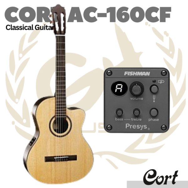 Cort AC-160CF Classical Acoustic Guitar - Gitar Klasik Nylon AC160