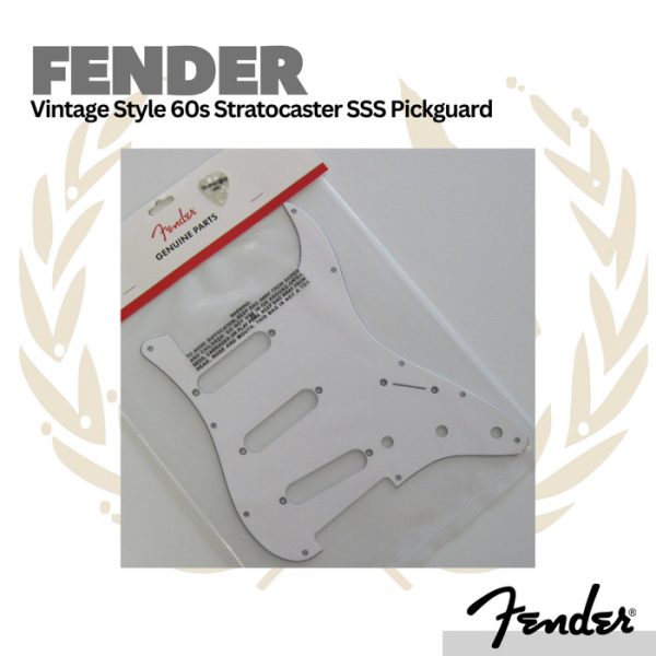 Fender 11-Hole Vintage Style 60s Stratocaster SSS Pickguard 3-Ply - Image 2