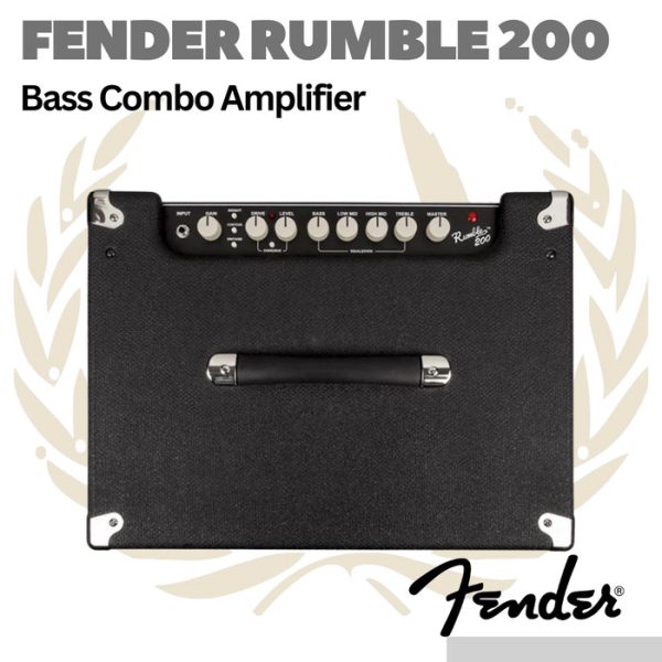 Fender Rumble 200 V3 Bass Combo Amplifier - Ampli Bass Elektrik - Image 4