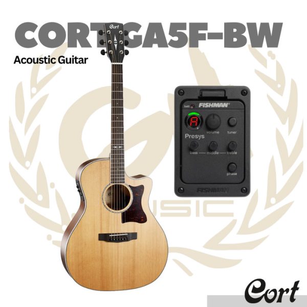 Cort Grand Regal GA5F-BW Acoustic Guitar - Gitar Akustik