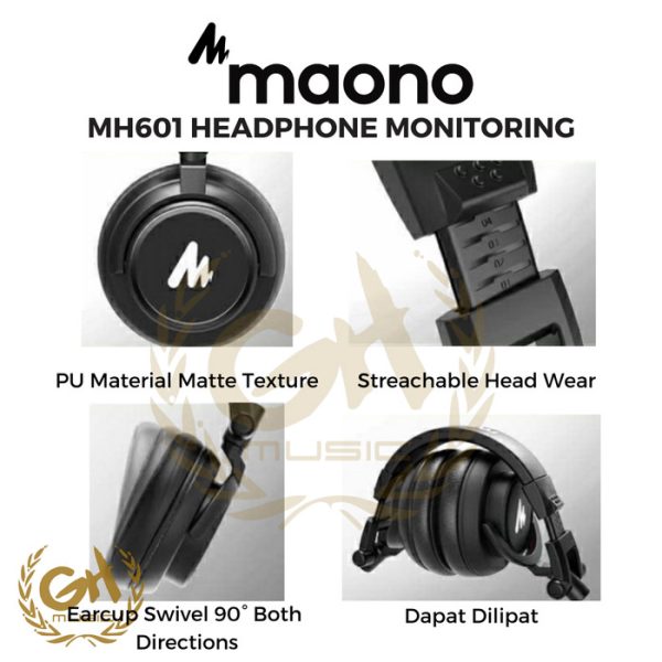 HEADPHONE MONITORING RECORDING MAONO MH601 - Image 3