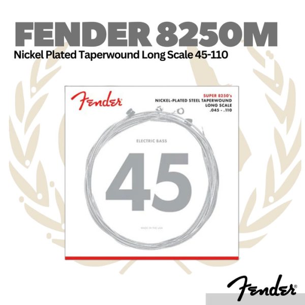 Fender 8250M Nickel Plated Taperwound Long Scale Bass Strings 45-110