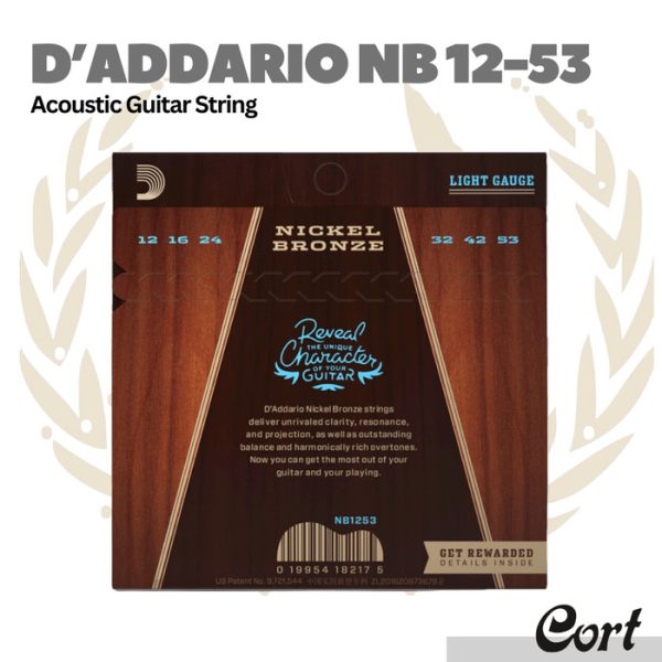 D'addario NB1253 Acoustic Guitar String - Senar Gitar Akustik 12-53 - Image 2