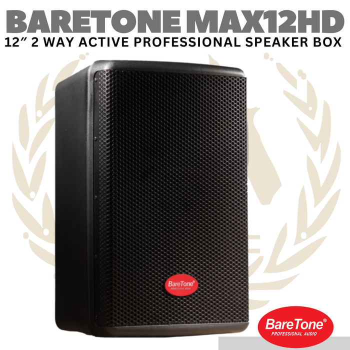 BARETONE MAX12HD 12" Active Speaker | Spiker Aktif Max 12 HD - Image 2