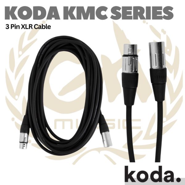 Koda Essential KMC Microphone Cable - Kabel XLR Canon 3pin - Image 2