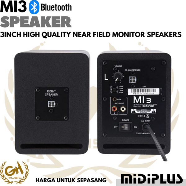 MIDIPLUS MI3 3INCH HIGH QUALITY NEAR FIELD MONITOR SPEAKER - Image 2