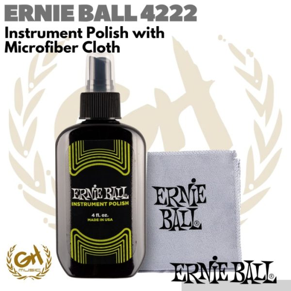 ERNIE BALL 4222 Pembersih Instrument Polish with Microfiber Cloth