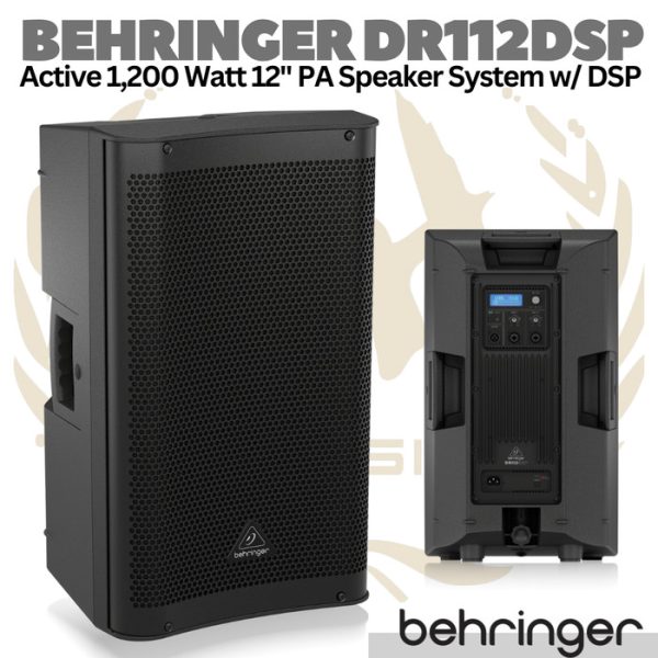BEHRINGER DR112DSP Active 1200Watt 12" PA Speaker System | Aktif DR112