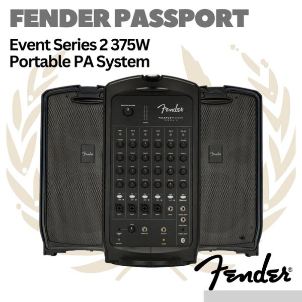 Fender Passport Event Series 2 375W Portable PA System - Speaker Mixer