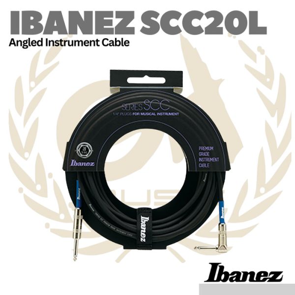 Ibanez SCC20L Angled Instrument Cable - Kabel Jack Gitar