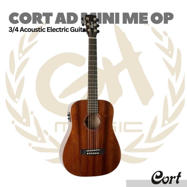 Cort AD Mini ME Mahogany Acoustic Guitar - Gitar Akustik