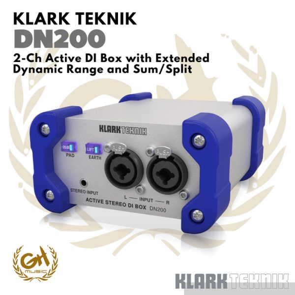 KLARK TEKNIK DN200 V2 Active DI Box with Extended Dynamic Range Aktif - Image 2