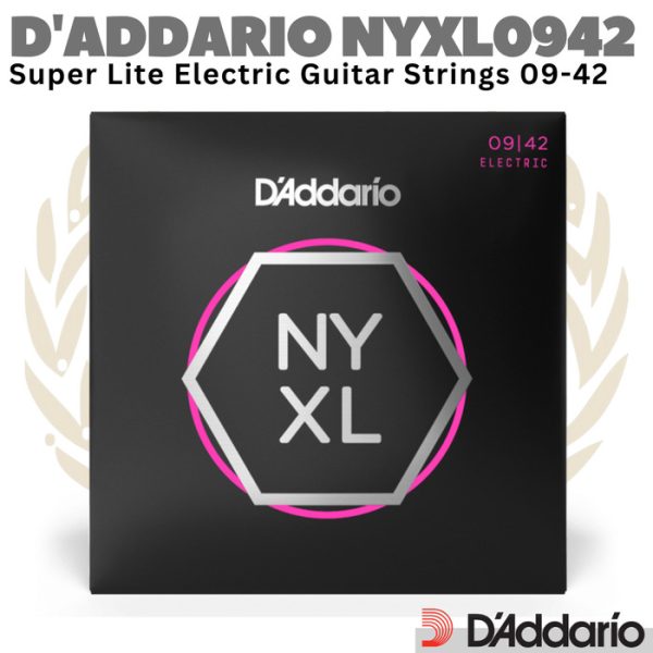 D'ADDARIO NYXL 0942 Super Lite Electric Guitar Strings 09-42 | Senar