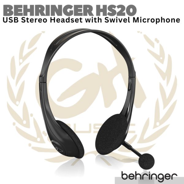 BEHRINGER HS20 Stereo USB Headset With Microphone | Headphone - Image 2