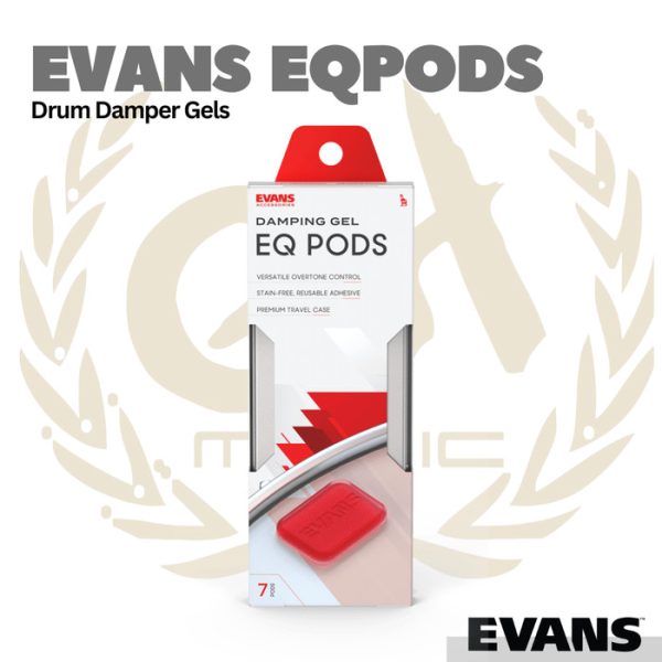 Evans EQPODS Drum Damper Gels |Peredam Membran Gel Demper Snare Tom - Image 4