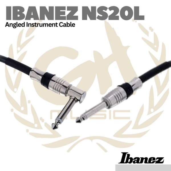 Ibanez NS20L Angled Instrumen Cable - Kabel Jack Gitar L - Image 3