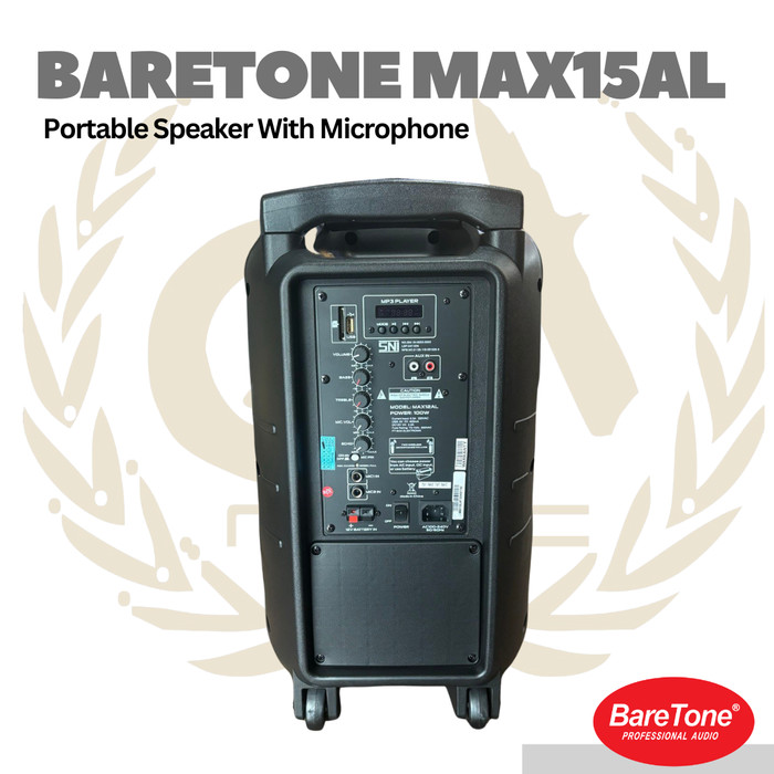 Baretone MAX15AL Portable Speaker 15" 125W - Image 2