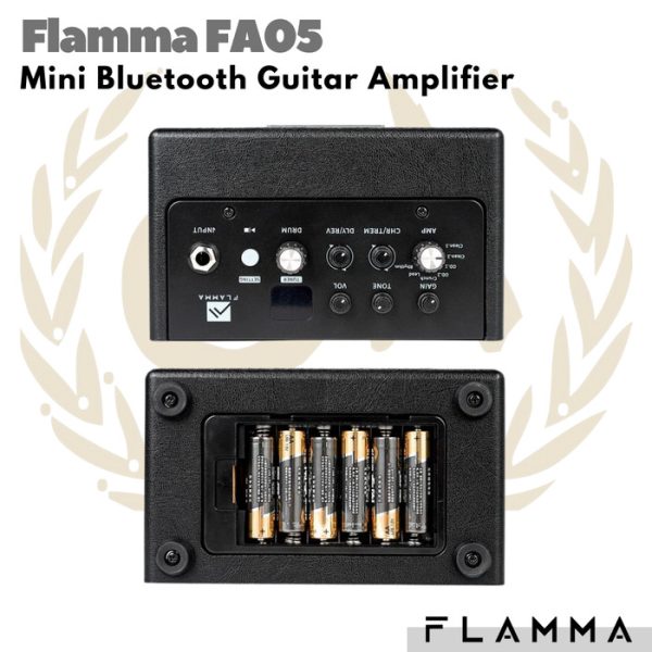 FLAMMA FA05 Mini Bluetooth Guitar Amplifier | Ampli Gitar Compact - Image 3