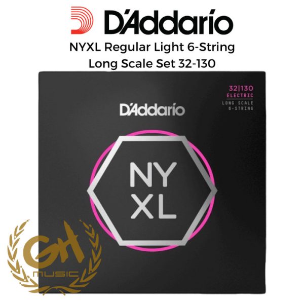 D'Addario NYXL Regular Light 6-String / Long Scale Set 32-130