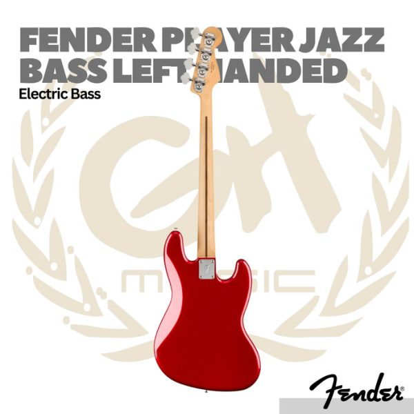 Fender Player Jazz Bass Left-Handed Bass Pau Ferro FB - Bass Elektrik - Image 2