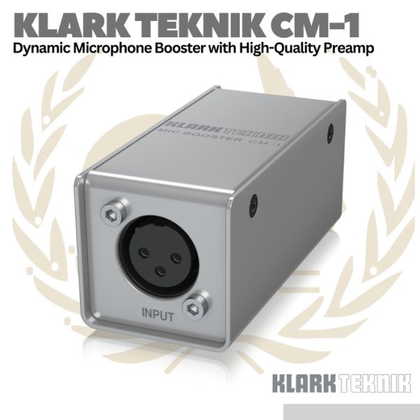 Klark Teknik MIC BOOSTER CM-1 Dynamic Microphone Booster