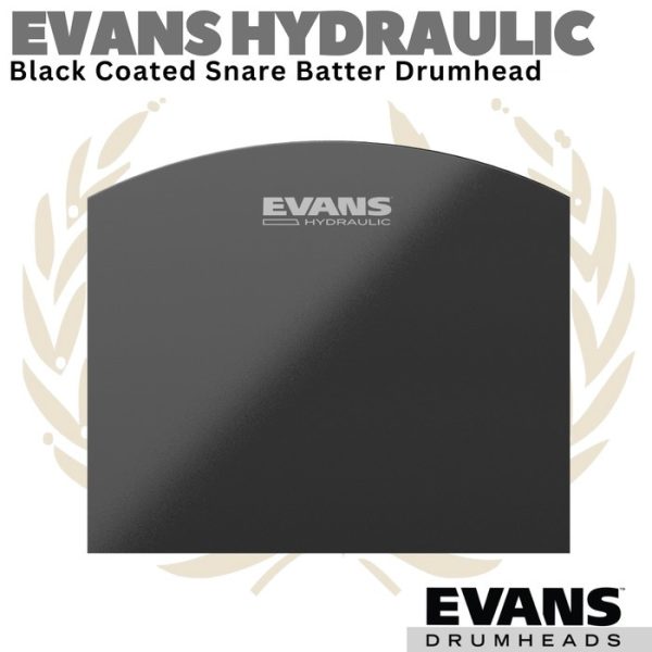 EVANS HYDRAULIC Black Coated Snare Drum Batter | 13 14 Inch Drumhead - Image 3