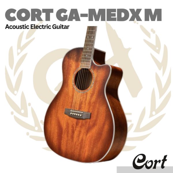 Cort GA-MEDX M Acoustic Electric Guitar - Gitar Akustik Elektrik GAMEDX-M - Image 3