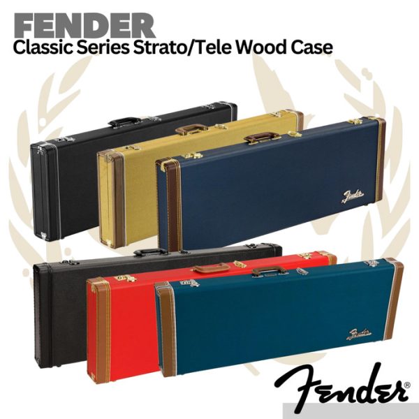 Fender Classic Series Stratocaster/Telecaster Guitar Wood Case - Tweed