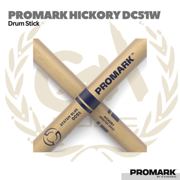 Promark DCS51W Hickory Drum Stick - Stik Drum - Image 3