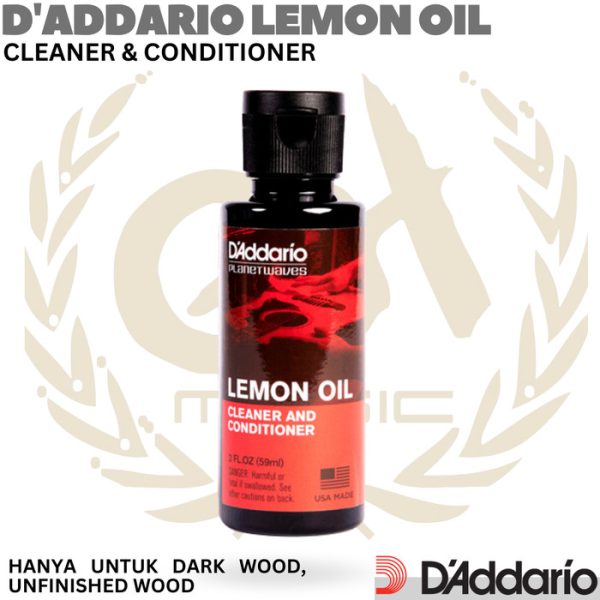 D'ADDARIO Lemon Oil Cleaner & Conditioner | Pembersih Gitar Bass