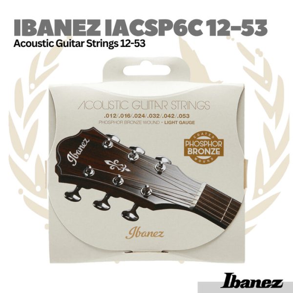 Ibanez IACSP6C 12-53 Phospor Bronze Acoustic Guitar Strings - Senar Gitar