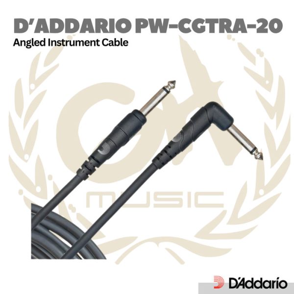 D’ADDARIO PLANET WAVES PW-CGTRA-20 ANGLED SINGLE CONDUCTOR INSTR CABLE 20FT - Image 2