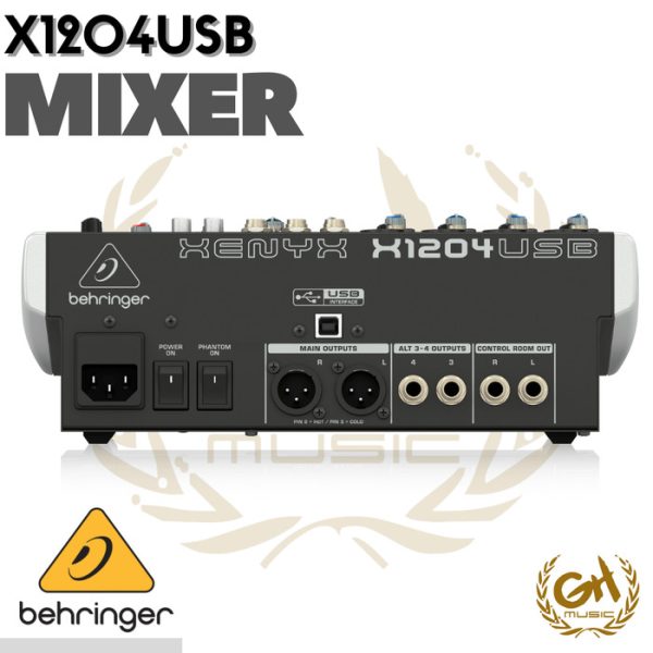 BEHRINGER XENYX X1204USB MIXER - 12 CHANNEL - Image 2