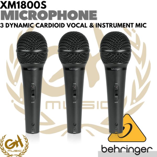 Behringer XM1800S 3 Dynamic Cardioid Vocal and Instrument Microphone - Image 2