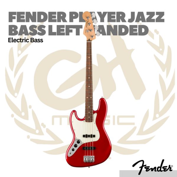 Fender Player Jazz Bass Left-Handed Bass Pau Ferro FB - Bass Elektrik