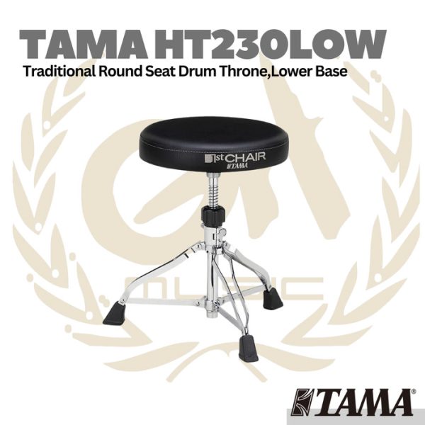 TAMA HT230LOW 1st Chair Traditional Round Seat Drum Throne Lower Base