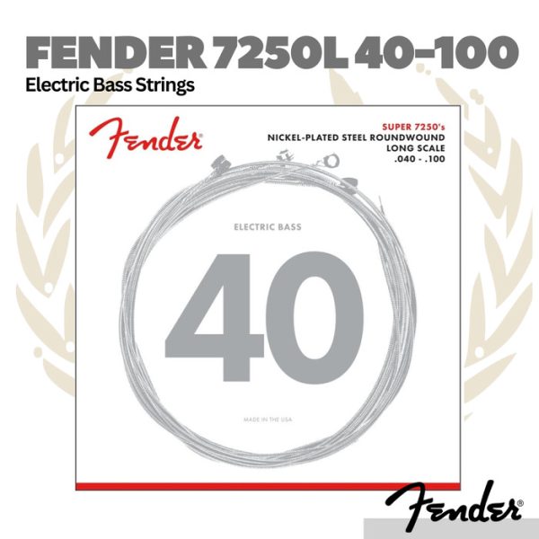 Fender 7250L 40-100 Bass Strings - Senar Bass