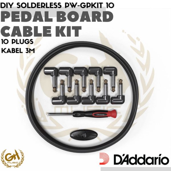 D'ADDARIO PEDAL BOARD AUDIO DIY SOLDERLESS CABLE KIT - PW-GPKIT 10