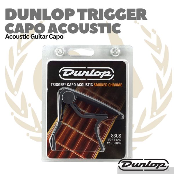 JIM DUNLOP 83CS TRIGGER CAPO ACOUSTIC CURVED SMOKE - Kapo Gitar - Image 4