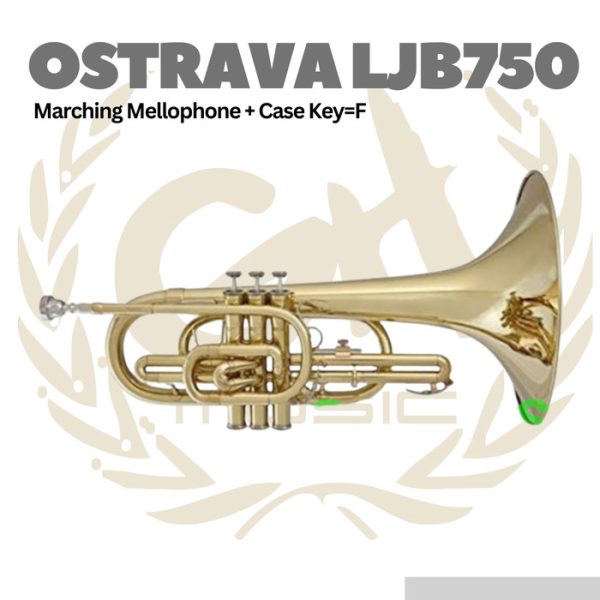 Ostrava LJB750 Marching Mellophone + Case Key = F - LJB-750