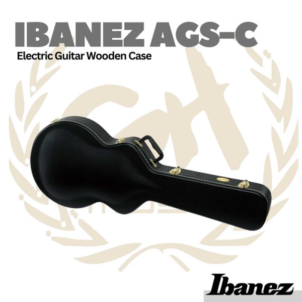 Ibanez AGS-C Electric Guitar Wooden Case - Hardcase Koper Gitar