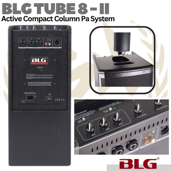 BLG TUBE 8 II Active Compact Column Pa Speaker System | Spiker Aktif - Image 3