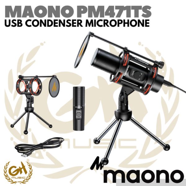 MAONO PM471TS USB CONDENSER MICROPHONE FOR GAMING STREAMING PODCAST - Image 2