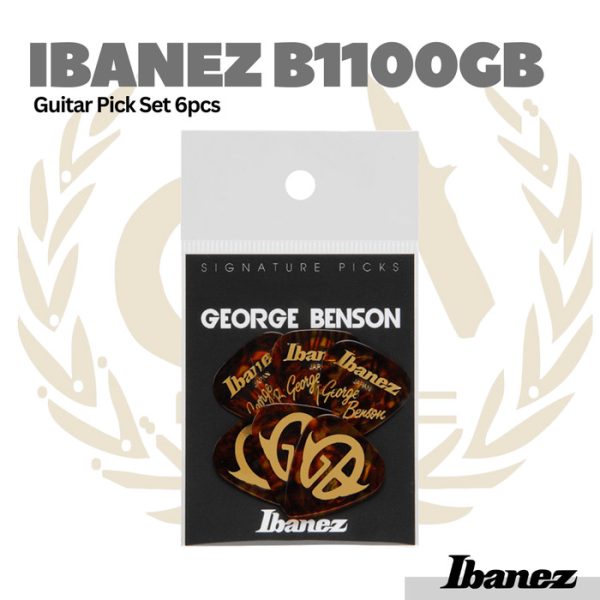 Ibanez B1100GB George Benson Guitar Pick Set 6pcs - Pick Gitar - Image 2