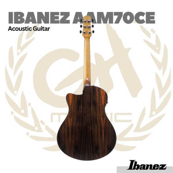 Ibanez AAM70CE Acoustic Guitar w/Gloss Top - Gitar Akustik - Image 2