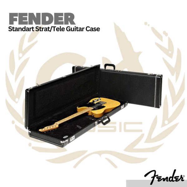 Fender Standard Strat/Tele Guitar Case Black - Hardcase Gitar - Image 3