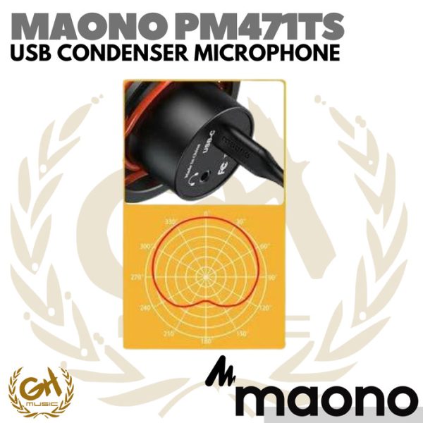 MAONO PM471TS USB CONDENSER MICROPHONE FOR GAMING STREAMING PODCAST - Image 3