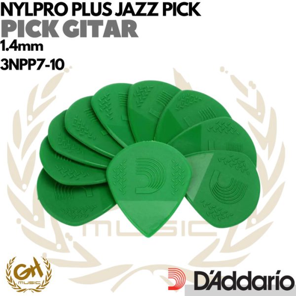 D'ADDARIO NYLPRO PLUS JAZZ PICK GUITAR - PICK GITAR