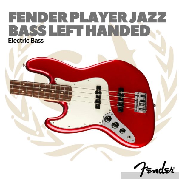 Fender Player Jazz Bass Left-Handed Bass Pau Ferro FB - Bass Elektrik - Image 3